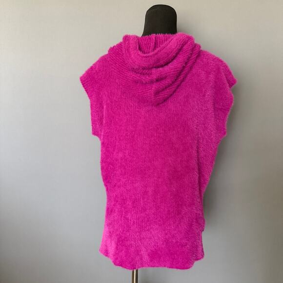 Melissa Nepton pink sleeveless hooded sweater - Birdie - vest - magenta - size S - Picture 4 of 10